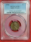 1941 Lincoln Cent DDO FS-102 Pcgs XF40