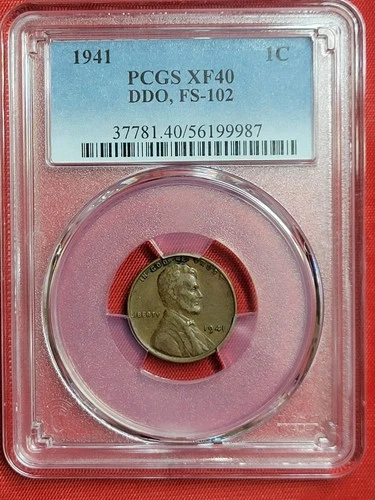 1941 Lincoln Cent DDO FS-102 Pcgs XF40