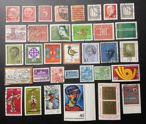 Stamps Germany Off Paper Mixed Worldwide Variety Collection Lot
