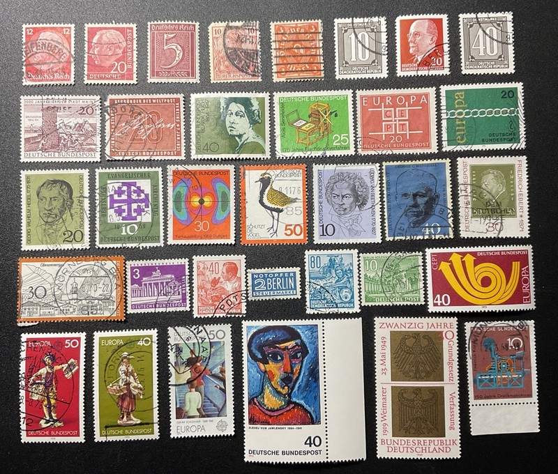 Stamps Germany - Worldwide Variety Collection Lot #81