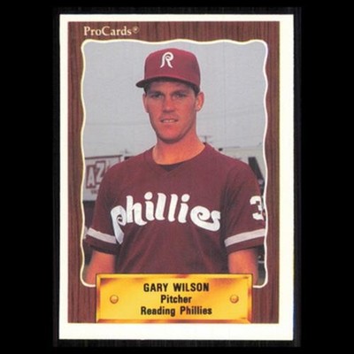 Gary Wilson #1221 1990 ProCards Reading Phillies Baseball Card MLB NM