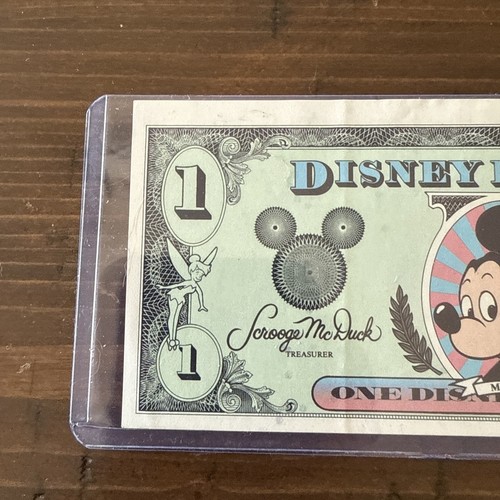 Vtg Series 1999 One Disney Dollar Mickey Mouse Sleeved - Picture 5 of 8
