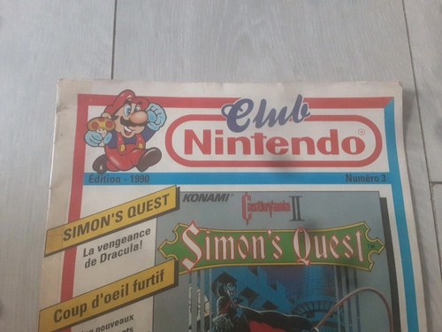 Revue Magazine CLUB NINTENDO Konami + Jeux Nes Simon's Quest Castlevania 1990 - Picture 3 of 17
