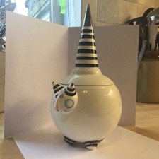 VILLEROY & BOCH Double Head Cat BENEDIKT Porcelain 8.5” Finial Candy Dish France