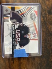 Upper Deck 2025 4 Nations Face-Off Fabrics Jake Oettinger Memorabilia USA #4N-JO