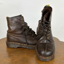 Dr. Martens Vintage Brown Leather 8-Eye Boots Made in England US Women's 6