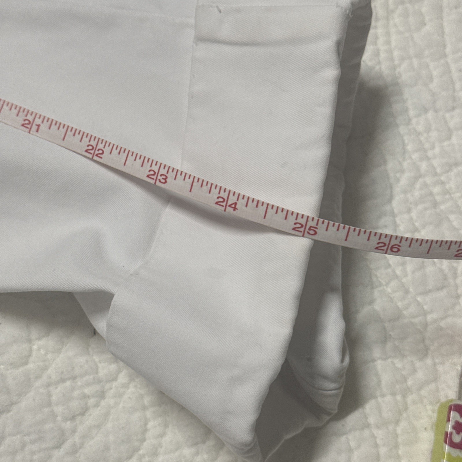 Talbots White Pleated Pants Button Zip Pockets So… - image 10