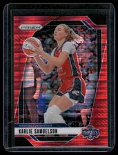 2024 Panini Prizm WNBA #82 Karlie Samuelson Red Pulsar Prizms #/299