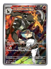 Carta Pokemon Team Rocket's Houndoom 191/182 Holo quasi nuova