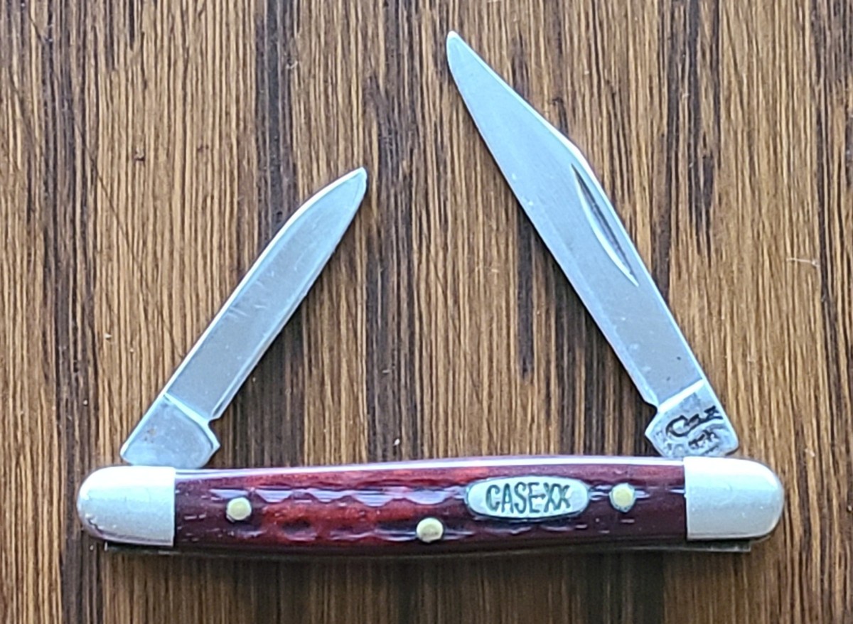 Case XX Vintage Pocketknife Model 6227 Bone Handle Stainless Steel