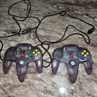 2 Vintage N64 Nintendo 64 Clear Controllers