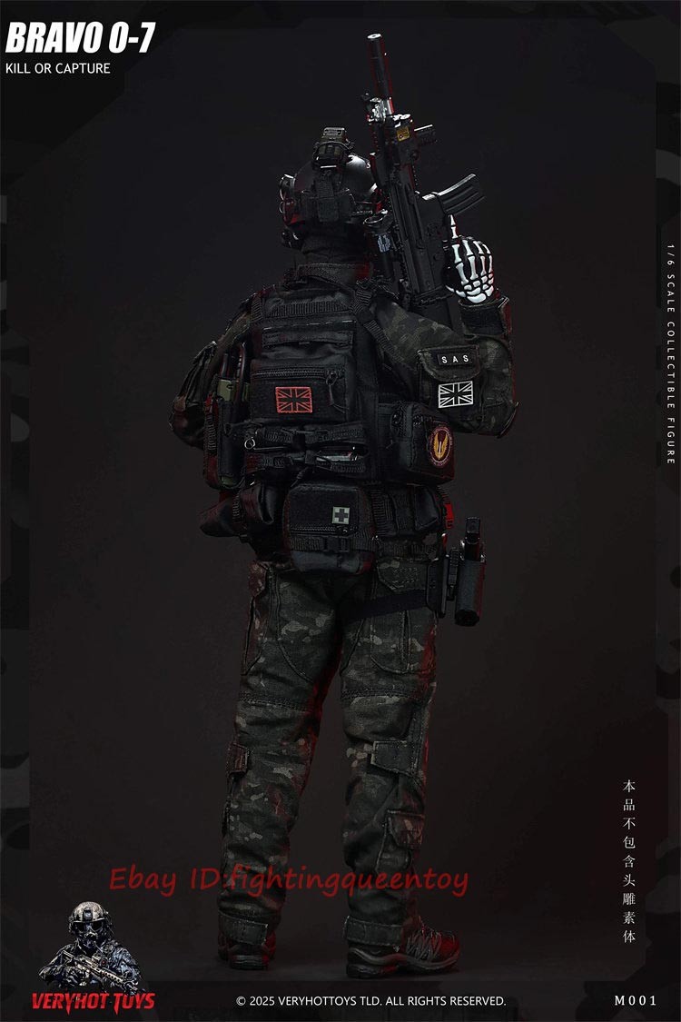 M001 Call of Duty Ghost 1/6 Male Soldier Clothing Weapon