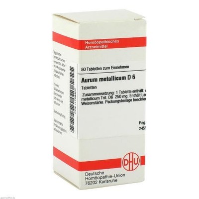 AURUM METALLICUM D 6 Tabletten 80 St PZN 1759307