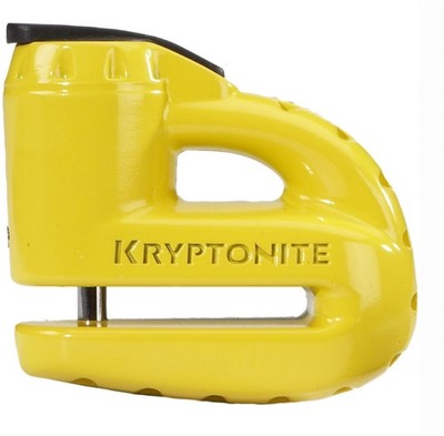 Kryptonite Fahrradschloss Keeper 5 S2 Scheibenschloss mit Erinnerungskabel - Mattgelb