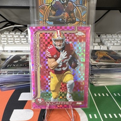 2026 Topps Chrome Pink X-Fractor Christian McCaffrey #263 49ers Football