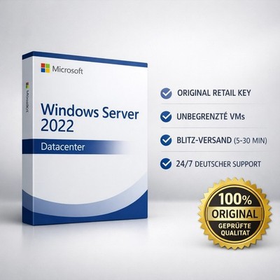 Windows Server 2022 Datacenter | Original Retail Key | Schnelle Lieferung