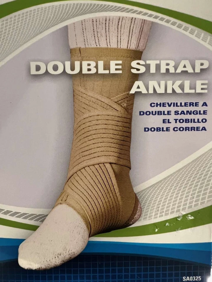 Sport Aid Doble Correa Tobillo Grande (9.25-10" Tobillo Circ.) Foto 2 de 4