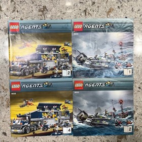 Lego Instruction Manual Lot of 9 Power Miners, Agents, Chima