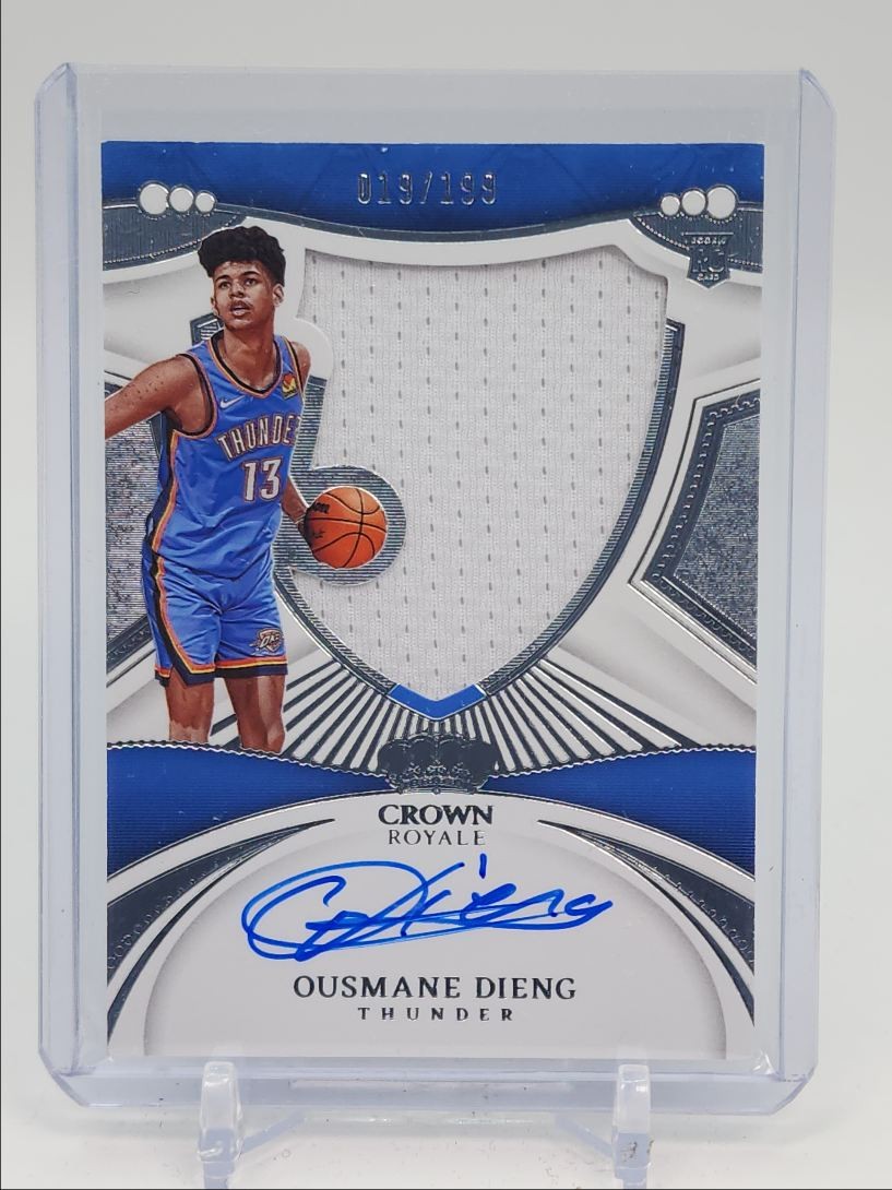 OUSMANE DIENG 2022-23 CROWN ROYALE SILHOUETTES RPA ROOKIE RC AUTO /199 Q5972