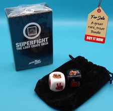Superfight Card Game Looter Edition Deck + Rock, Paper, Scissors Loot Crate Dice