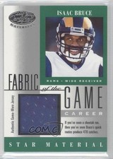 2001 Leaf Certified Materials Fabric of the Game Career 62/80 Isaac Bruce 0v1