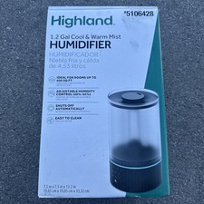 Highland 1.2 Gal Cool Warm Humidifier Mister  NEW!!