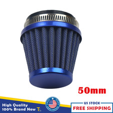 50mm Air Filter Blue For ATVs, Go-Karts, Motorcycles, and Mini Bike Blue