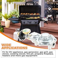 2 Stage Propane Regulator with Gauge 3/8 Female NPT and POL Tank Connection