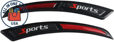 2Pcs Universal Car Fender Protector Carbon Fiber Non-Scratch Strips