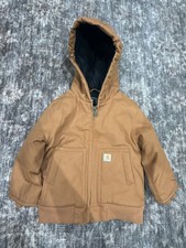 Carhartt Toddler Boys' Hooded Quilted-Lined Active Jac Jacket Size 3T