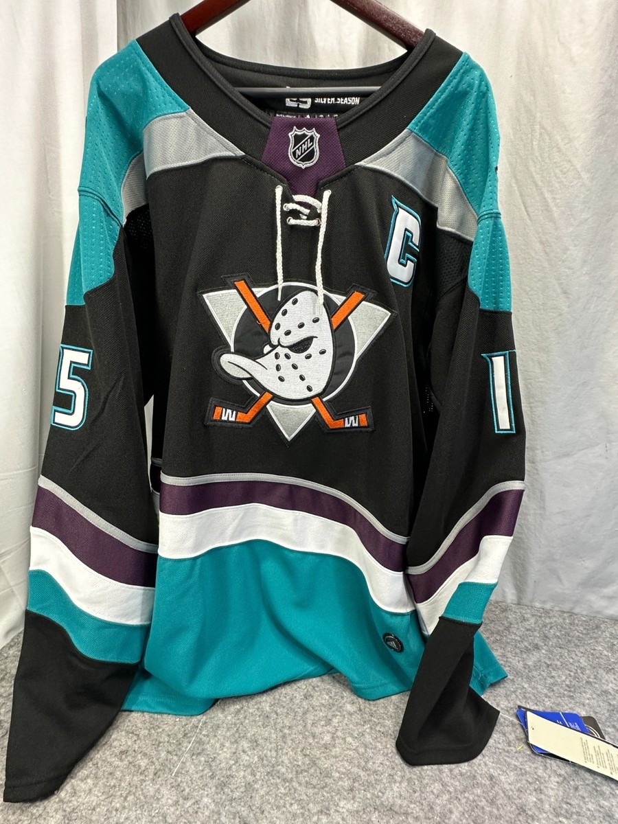 NWT Anaheim DUCKS Ryan Getzlaf Mens Adidas Jersey Black Size (56
