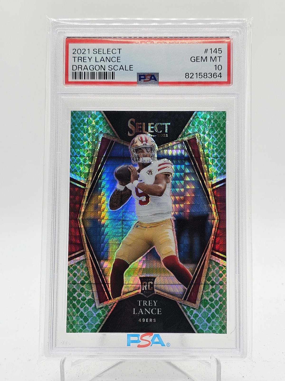 Trey Lance Panini Select #145 Dragon Scale