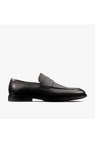 Mocassini Clarks uomo Ronnie Step in pelle nera