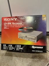 Sony CD-RW CRX140E Recorder EIDE 8x4x32 Internal Drive Windows 95/98/Me/2000 IDE