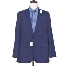 NWT Brooks Brothers Mens Mid-Lined Striped Sport Coat Blazer Jacket Size 40-L
