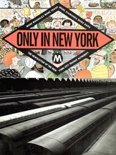 CONTINENTAL SIZE POSTCARD ONLY IN NEW YORK TOURIST SOUVENIR FOLDER EARLY IMAGES