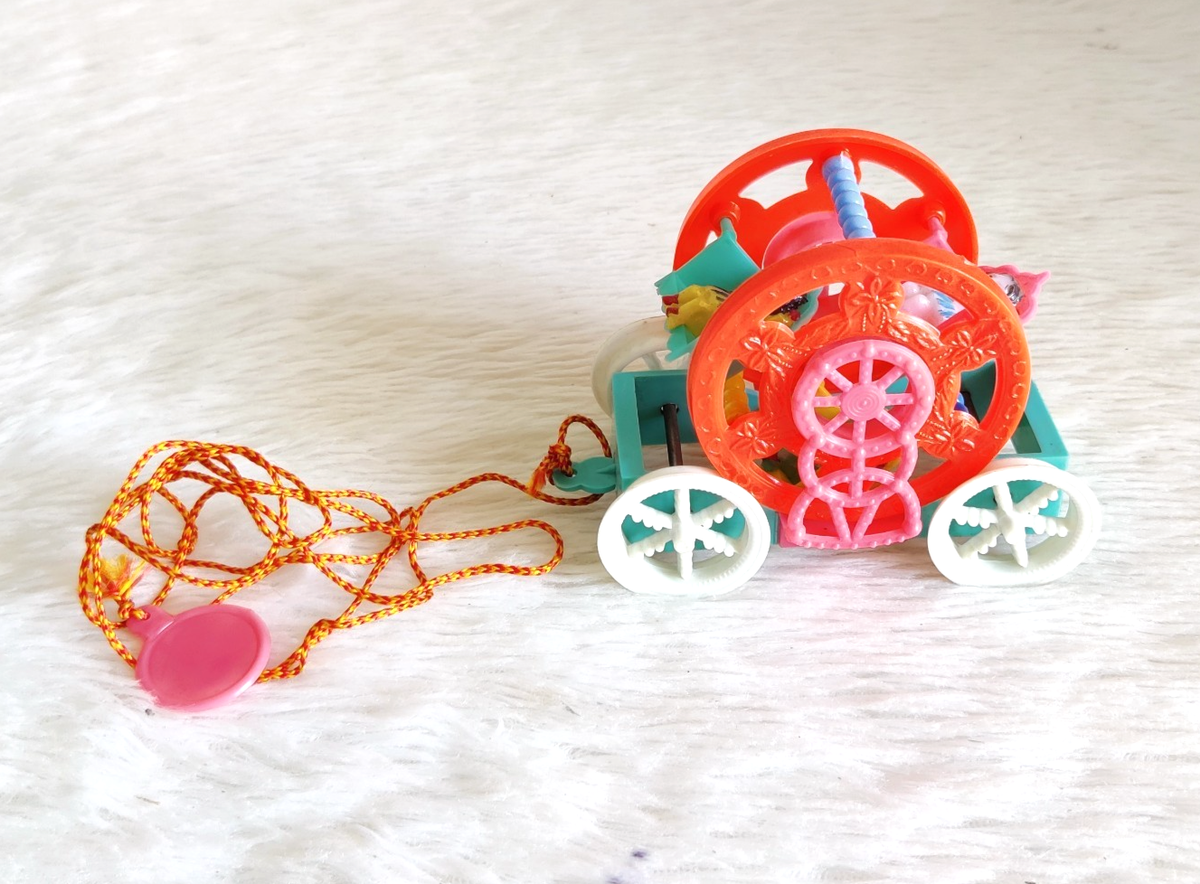 Vintage Plastic Multi Color Swing Working Decorative Old Toy Kids