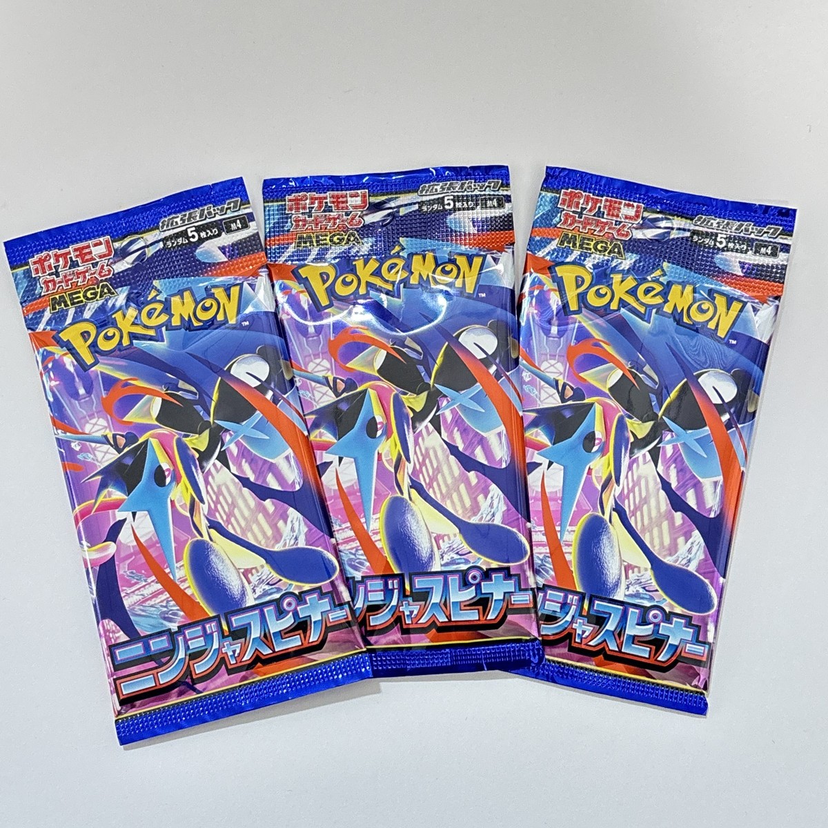 Pokemon Ninja Spinner Mega 100 Packs set M4 Greninja Japanese Card