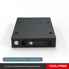2.5inch U.2 NVMe SSD Drive Bay Hard Drive Enclosure PCIe 4.0 SSD Floppy Bay