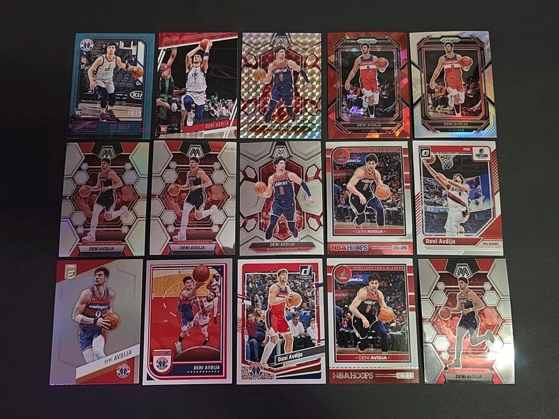 Deni Avdija Lot - 14 Different Cards W/ 2 Rookies
