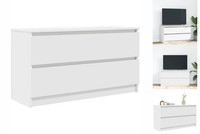 Lowboard Medienboard TV- Schrank Tv-Wandschrank Weiß 100X35X54 Cm Holzwerkstoff