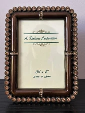 Argento SC Swarovski Crystal Embellished 3.5" x 5" Photo Frame Easel Back Stand