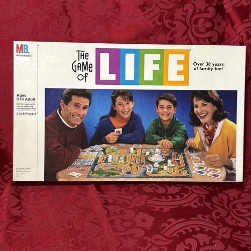 Vintage 1991 Edition THE GAME OF LIFE Board Game by Milton Bradley COMPLETE