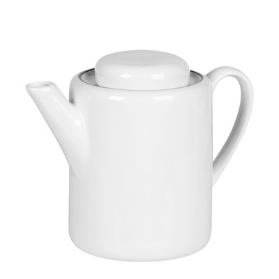 Broste Copenhagen Salt Teekanne White w/Black Rim 1,3 l