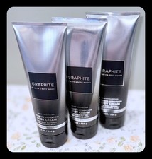 Crema corporal hidratante definitiva para hombre Bath & Body Works GRAPHITE 8 fl oz x3