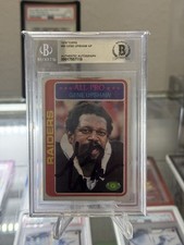 1978 Topps Football Gene Upshaw #90 Auto BGS Authentic