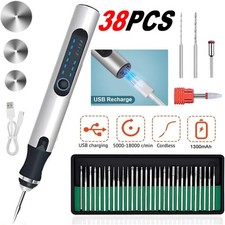 USB Rechargable Engraving Pen with 33 Bits Mini Electric DIY Engraver Cordless
