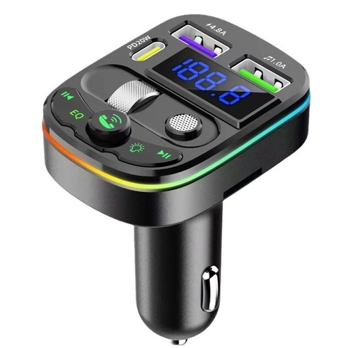Receiver Transmitter Sports Charger Dual USB FM Modulator Music Player - Zdjęcie 10 z 12