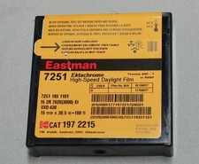 16mm Eastman 7251 Ektachrome 100ft Color Reversal Film - Daylight - Sealed