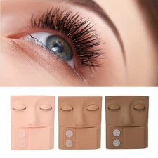 Lash Mannequin Head Replaceable Eyelid Eyelash Extension Practice Makeup